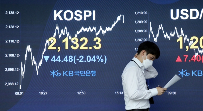 Seoul stocks sink 2% on renewed concerns over virus, won falls