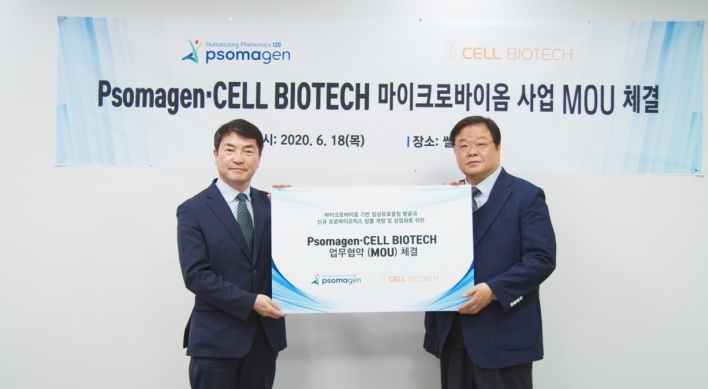 Psomagen, Cell Biotech sign MOU for microbiome biz