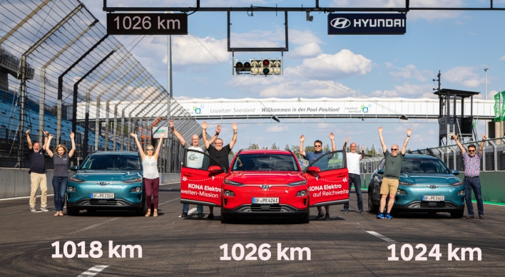 Hyundai Kona Electric sets new travel range of over 1,000 km
