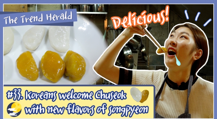 [Video] Koreans welcome Chuseok with new flavors of songpyeon