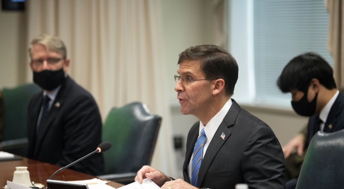 Esper says equitable burden-sharing necessary for 'stable stationing' of US troops