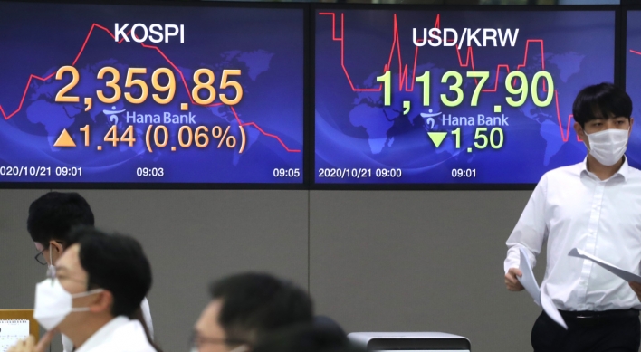 Seoul stocks open higher on Wall Street gains