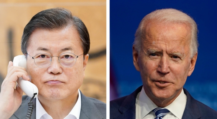 Moon, Biden reaffirm commitment to alliance, cooperation on global issues