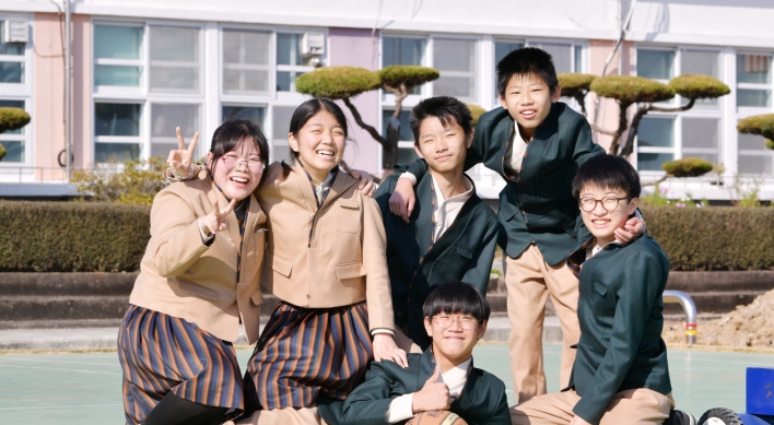 Hanbok-inspired school uniforms worn at two schools