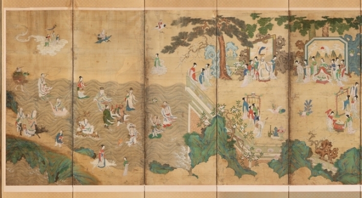 Joseon era folding screen bought at US auction on display at palace museum