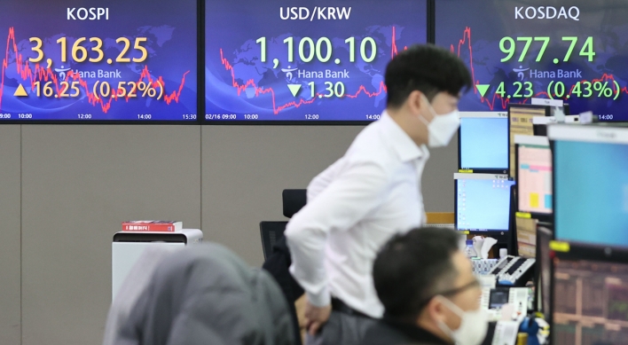 Seoul stocks up for 3rd day on extended foreign buying