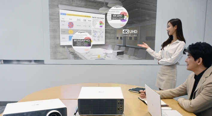 LG launches new office-use projectors in S. Korea