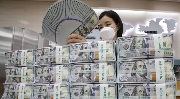S. Korea's FX reserves fall in March on stronger dollar