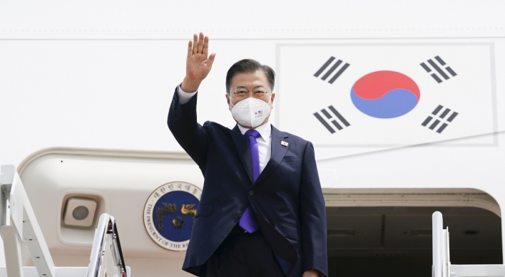 Moon leaves US after visit for summit with Biden