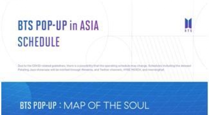 BTS pop-up stores to additionally open in Asian cities