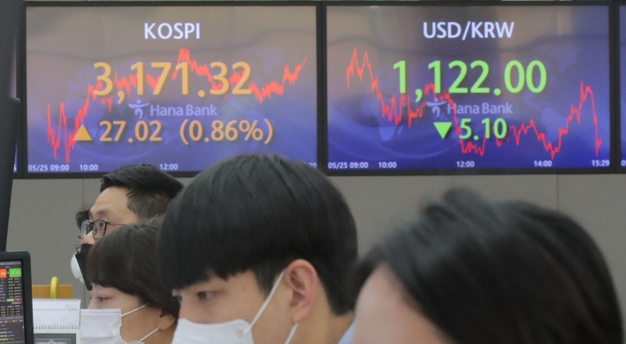 Seoul stocks snap 3-day losing streak on eased inflation worries