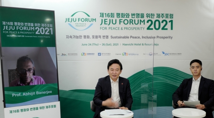 Jeju peace forum opens to discuss climate change, pandemic, sustainable peace