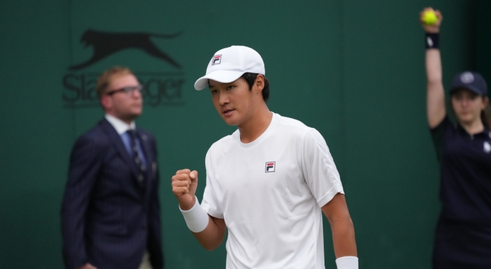 S. Korean Kwon Soon-woo eliminated in 2nd round at Wimbledon