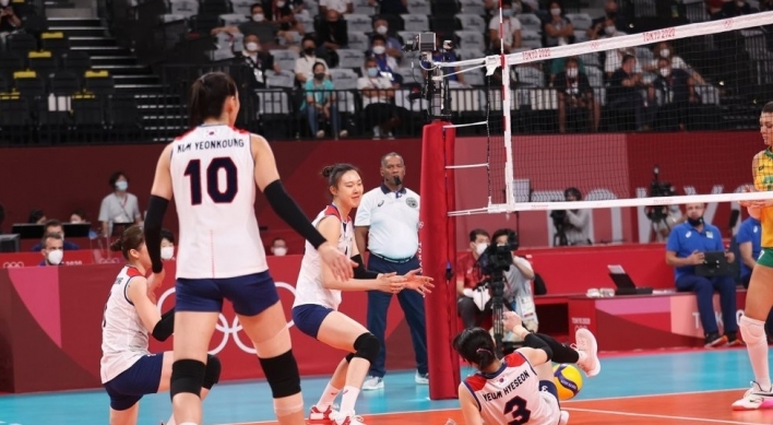 [Tokyo Olympics] S. Korea loses to Brazil, falls to bronze medal match in women's volleyball