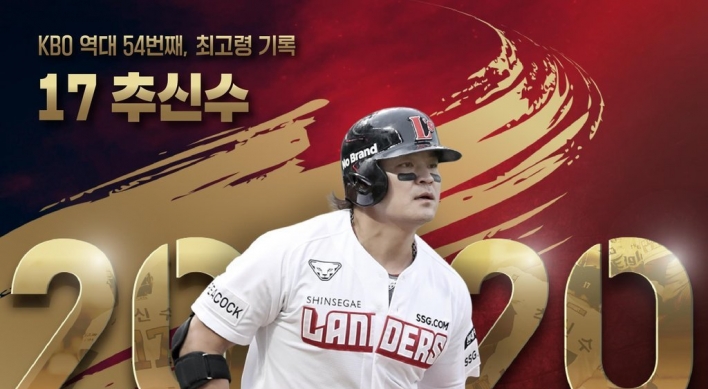 Choo Shin-soo has bigger fish to fry after becoming oldest member of KBO's 20-20 club