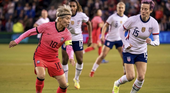 S. Korea hold mighty US to scoreless draw in women's football friendly