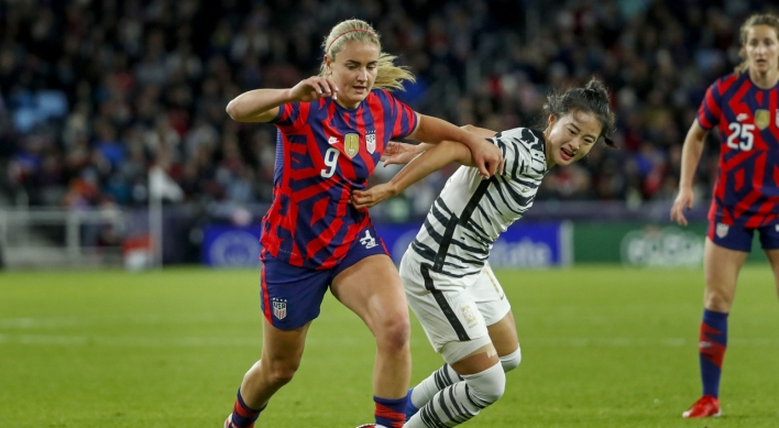 S. Korea blanked by US 6-0 in women's football friendly