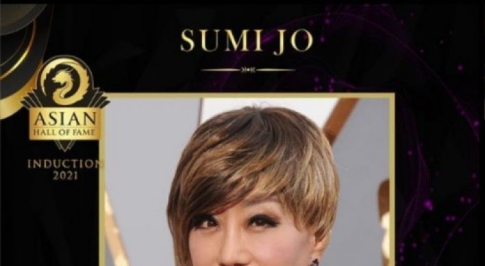 Sumi Jo inducted into Asian Hall of Fame