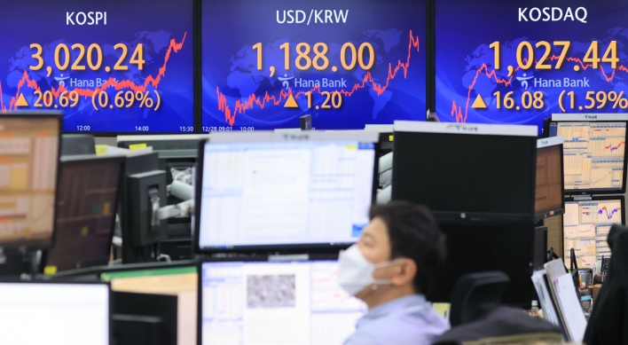 Seoul shares end higher on foreign, institutional buying