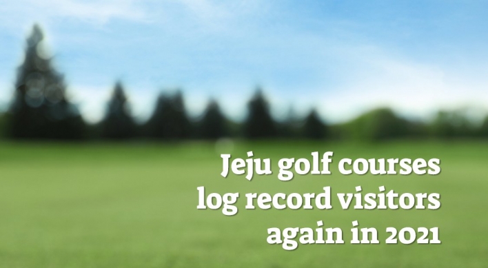 Jeju golf courses log record visitors again in 2021