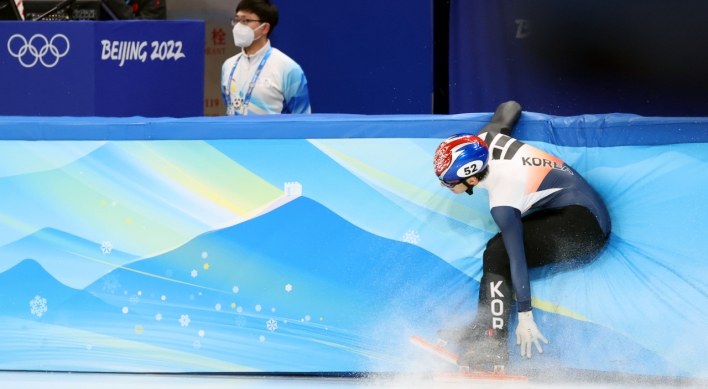 [BEIJING OLYMPICS] Short tracker Hwang Dae-heon disqualified in men's 500m semifinals