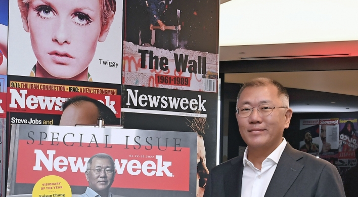 Newsweek chooses Hyundai Motor chief as ‘visionary of the year’