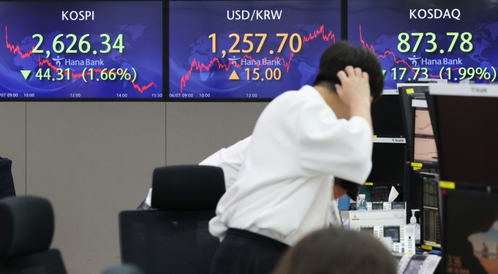Seoul shares dip over 1.5% amid woes over Fed's hawkish move; Korean won down by most in over 1 yr