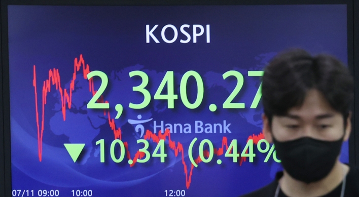 Seoul stocks snap 2-day winning streak on recession, corporate earnings woes