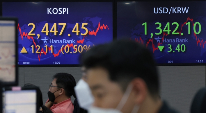 Seoul stocks snap 5-day losing streak; local currency up for 1st in 7 sessions