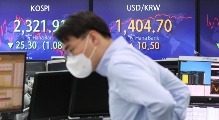 Seoul's stocks open over 1% lower after Fed's sharp rate hike