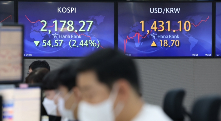 Seoul shares open sharply lower on tech, auto losses