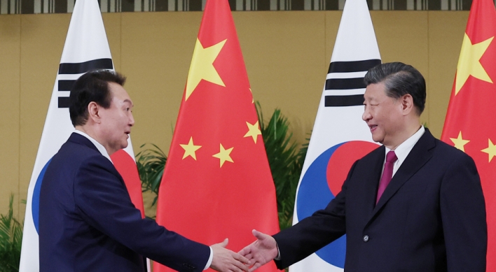 Yoon, Xi share views for peace on Korean peninsula