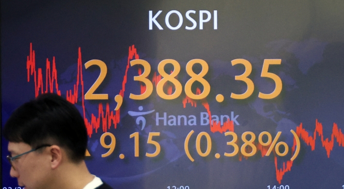 Seoul shares open higher on eased banking crisis woes