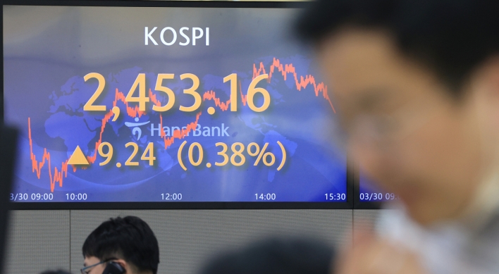 Seoul shares up for third day as bank fears fade