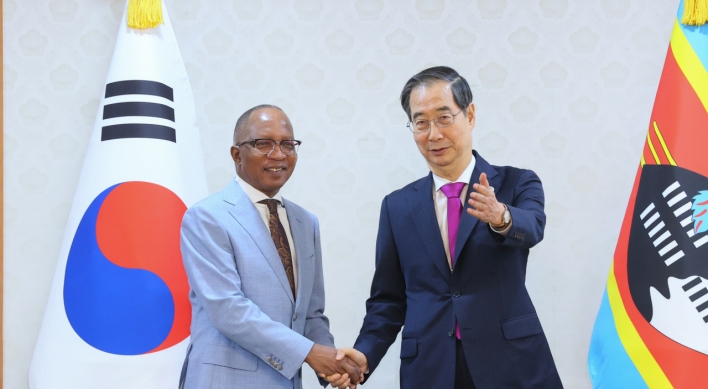 Han suggests expanding development aid to Africa to Eswatini PM