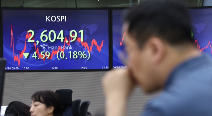 Seoul shares open lower as Powell's testimony looms