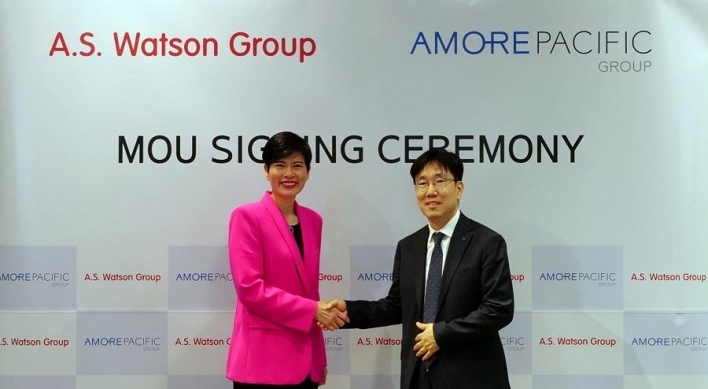 Amore Pacific Group signs MOU with retail giant A.S. Watson Group to expand global business