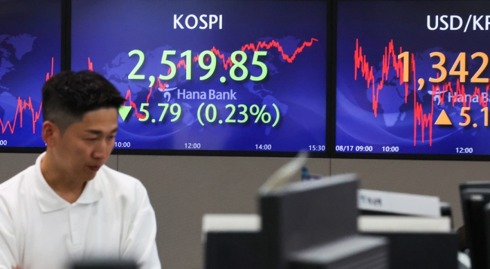 Seoul shares open lower on China woes, high yields