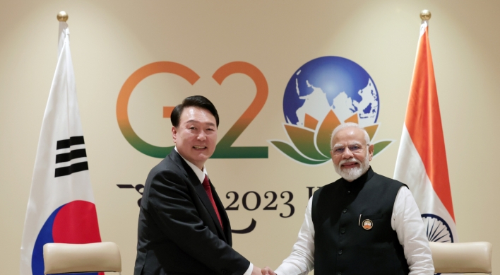 Yoon, Modi agree to boost cooperation in defense, space
