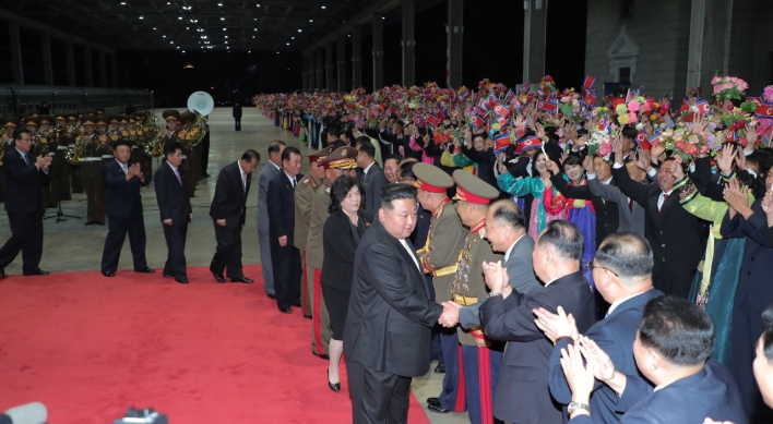 N. Korea's Kim arrives in Pyongyang after Russia trip: state media