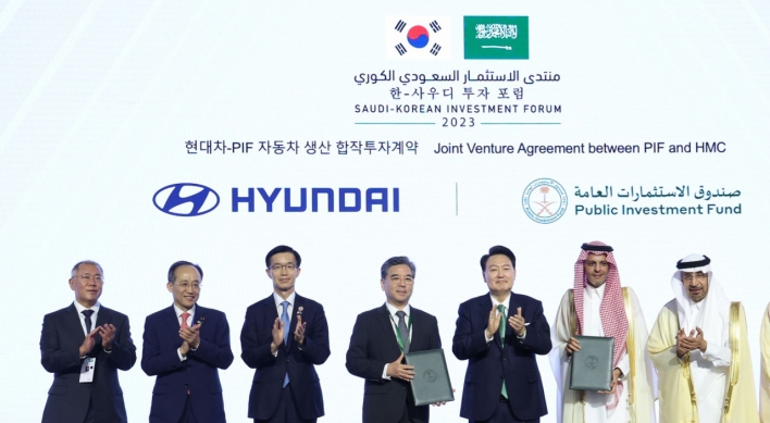 Hyundai Motor to build 1st car plant in Saudi Arabia, leading 46 Korea-Saudi deals
