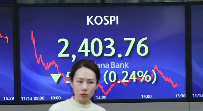 Seoul shares down amid possible US government shutdown woes