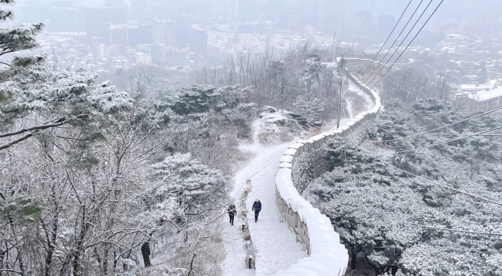 Heavy snow advisory issued for parts of Seoul, surrounding areas