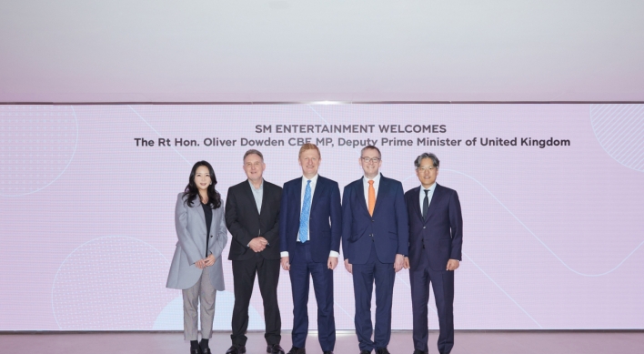 UK Deputy PM Oliver Dowden visits SM Entertainment
