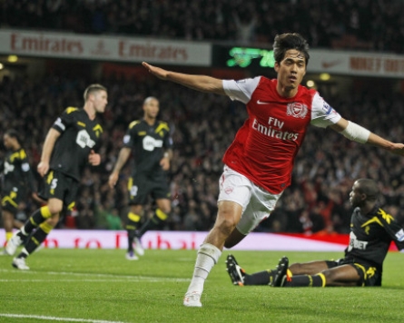 Park scores first Arsenal goal in League Cup win