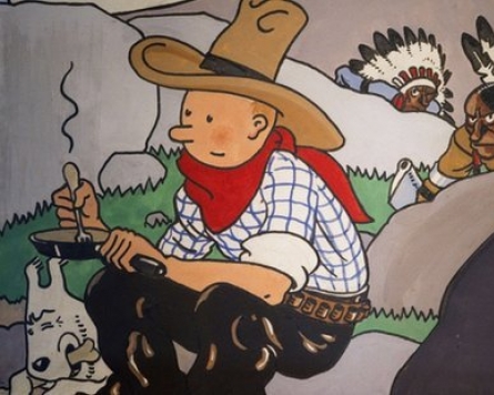 Tintin comic book cover fetches record price at auction