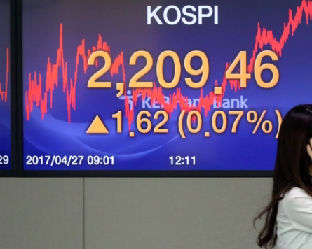 Kospi hits another record high for 2017