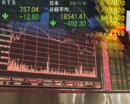 Seoul stocks down on institutional sell-offs