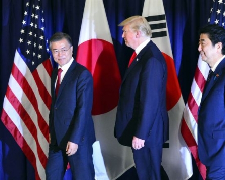 Leaders of Korea, US, Japan to hold trilateral summit next week
