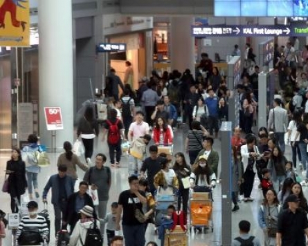 S. Koreans' overseas spending hits record high in Q3